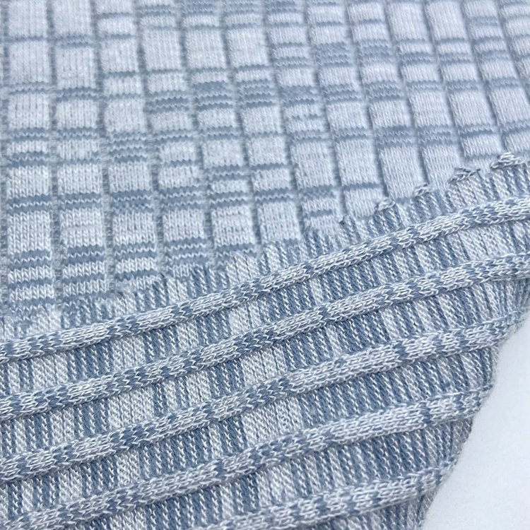 Wholesale manufacturer rayon cotton spandex knit wide 7*4 viscose stretch rib fabric for cardigan