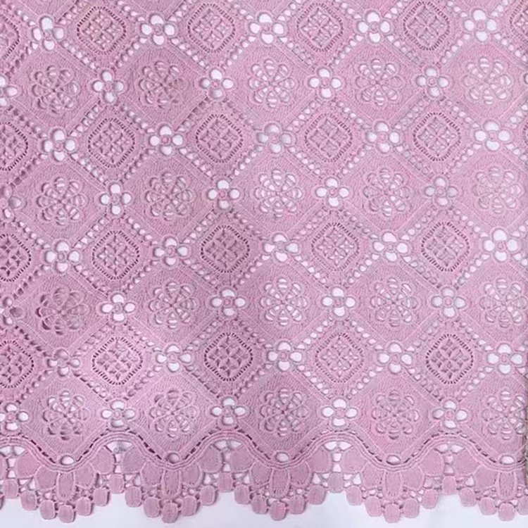 Wholesale embroidery fabric High quality green guipure embroidery fabric dress wedding dress cheongsam lace fabric