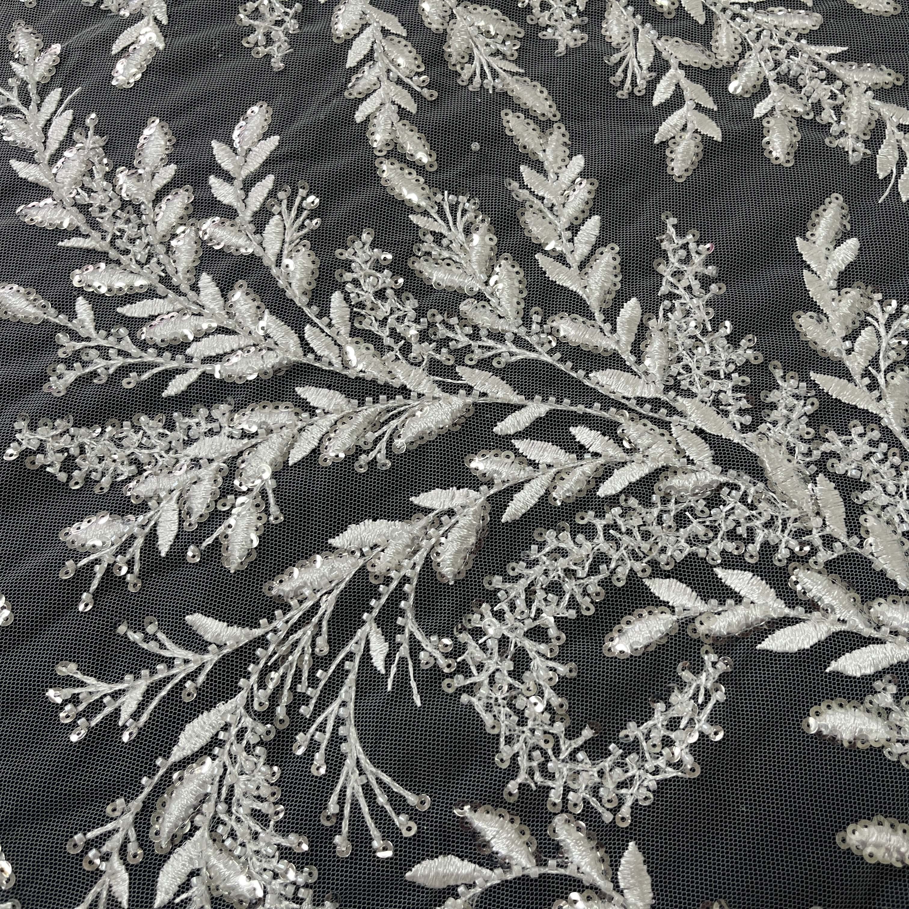 Turkish floral dress lace fabric for party