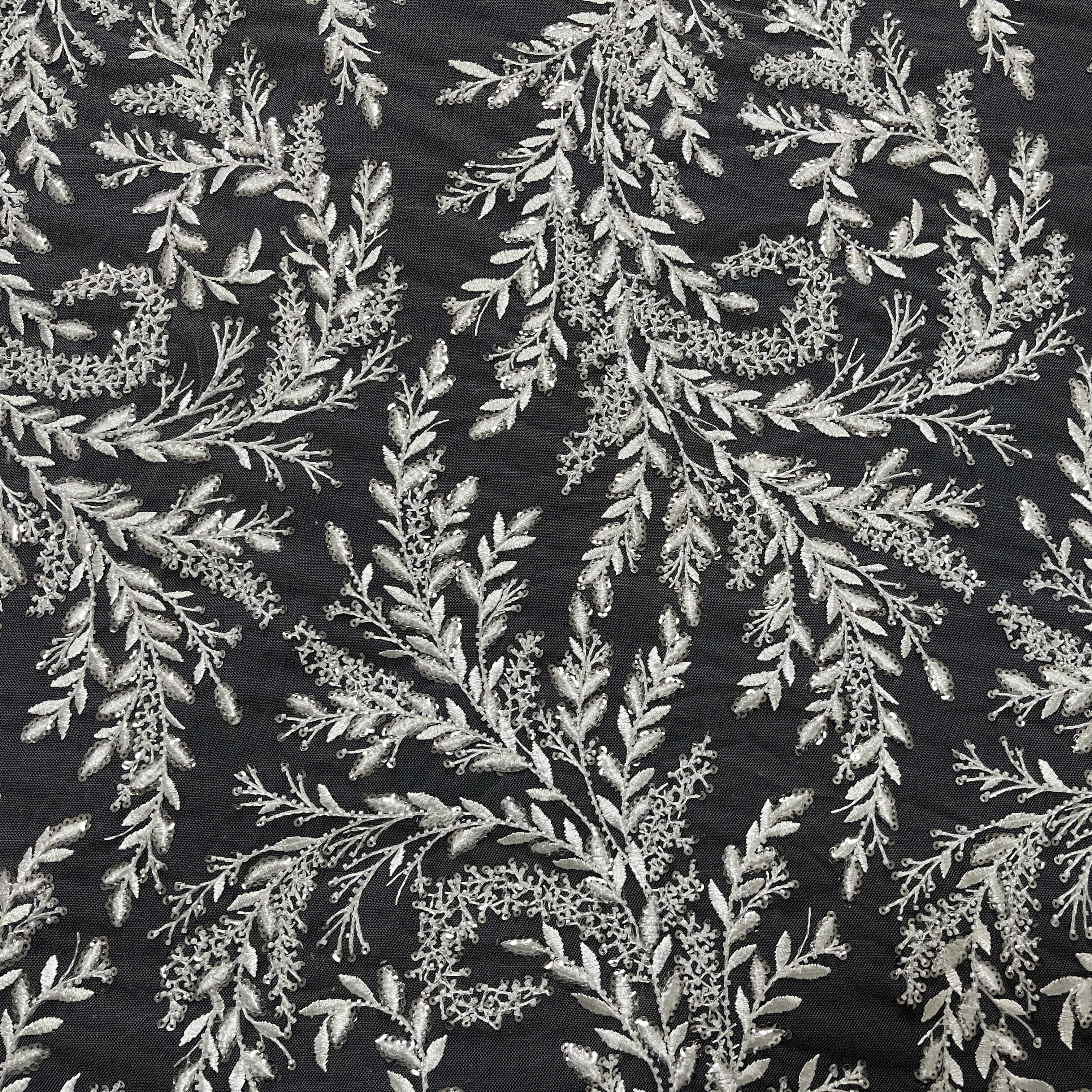 Turkish floral dress lace fabric for party