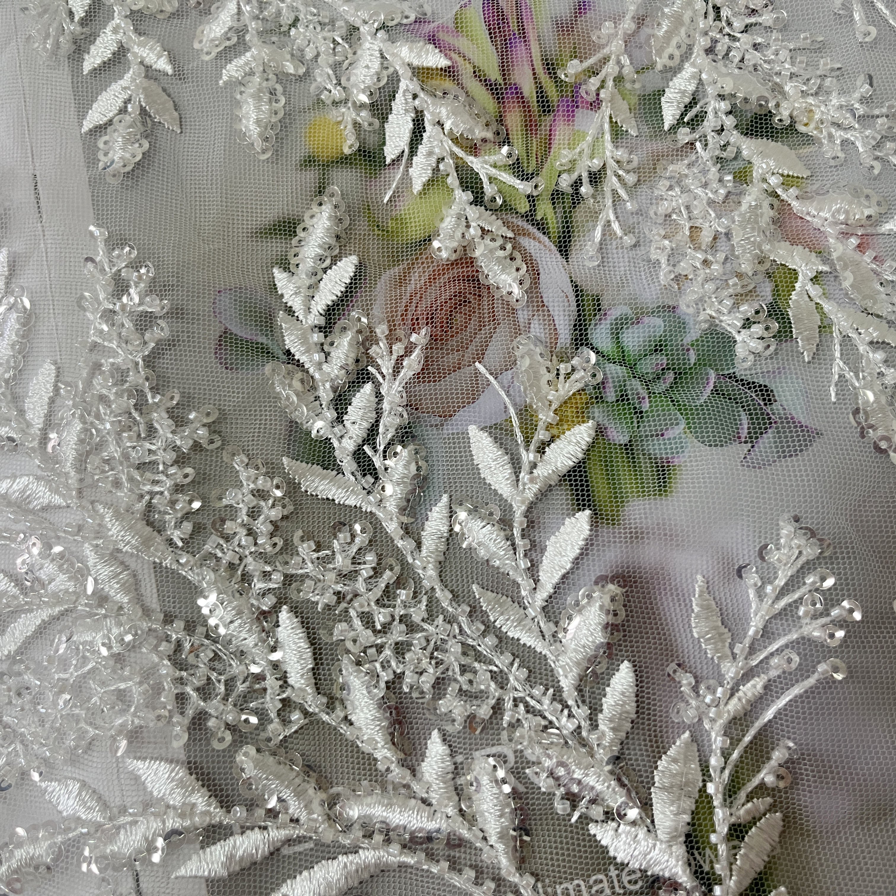 Turkish floral dress lace fabric for party