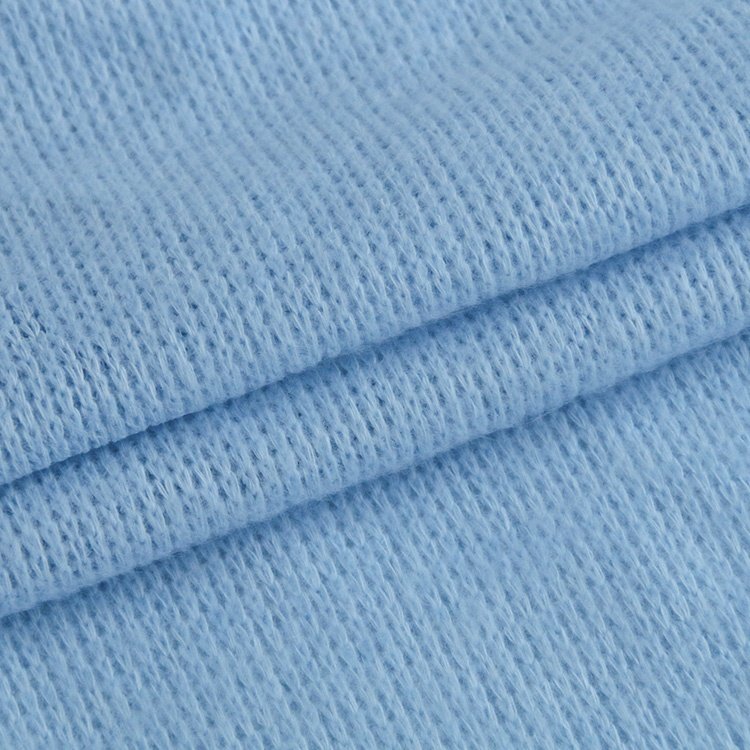 6088# 97%polyester 3%spandex french rib knit thick needle for coats sweaters fashion 320g heavy weight polyester rib knit fabric