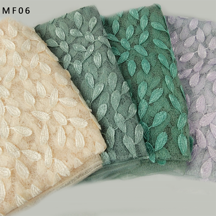 Promotional Products Multicolor Lace Mesh DIY Handmade Home Decoration Embroidery Fabric MF02