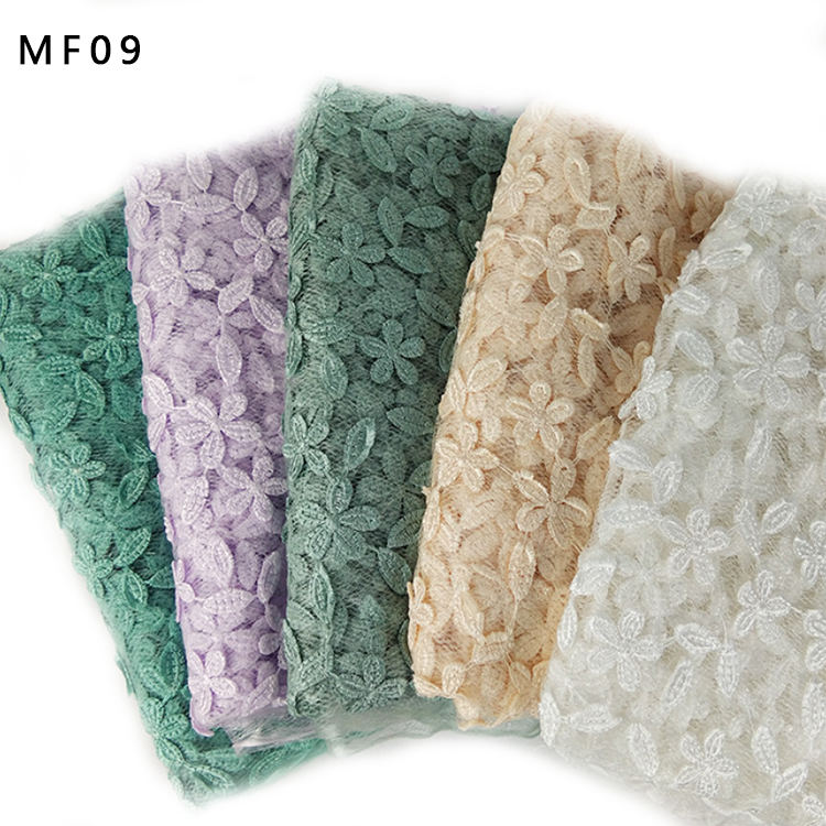 Promotional Products Multicolor Lace Mesh DIY Handmade Home Decoration Embroidery Fabric MF02