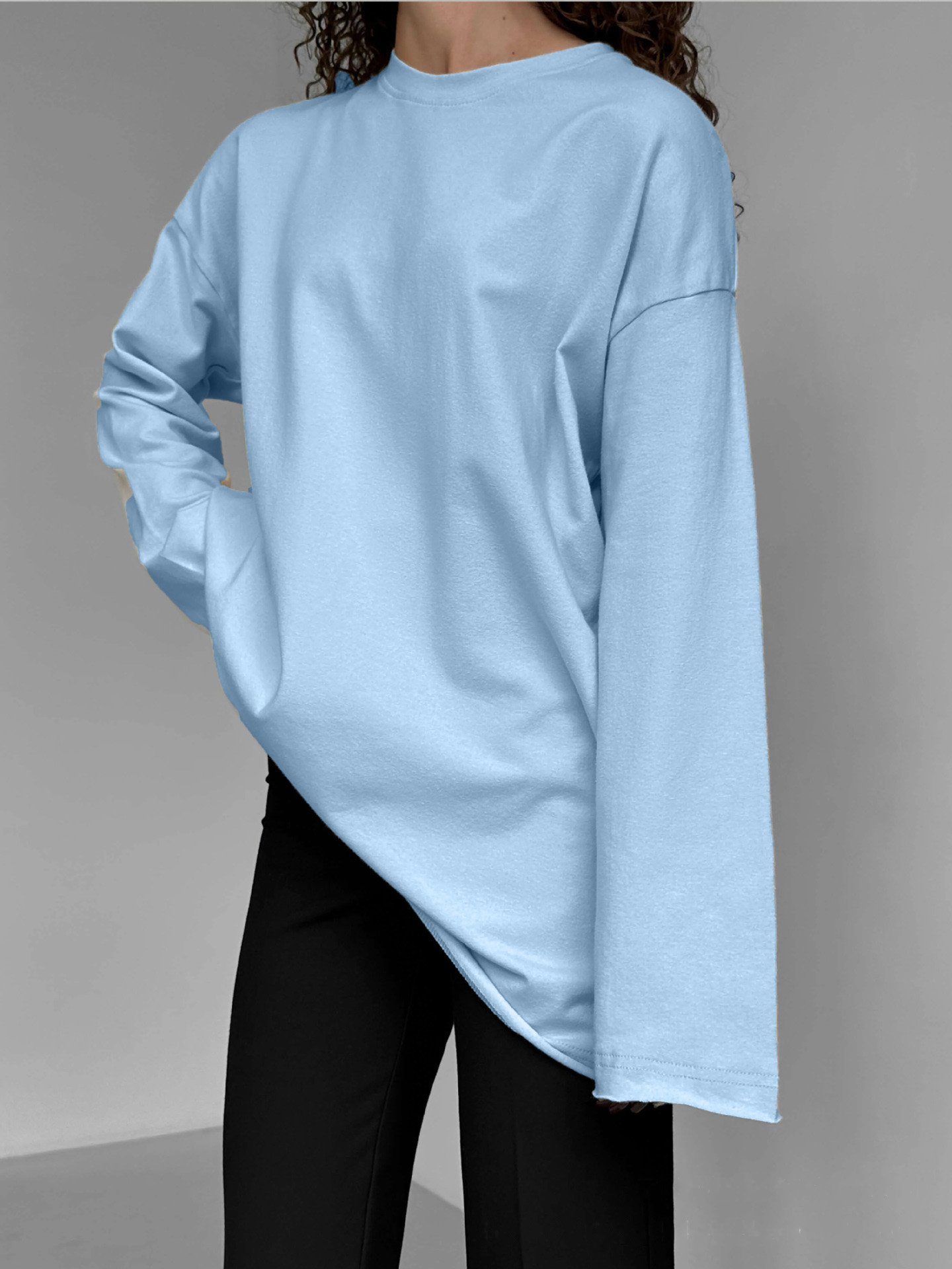 Custom Logo Women Cotton High Quality Vintage Long Sleeve T-Shirt Oversized Fit T-Shirt