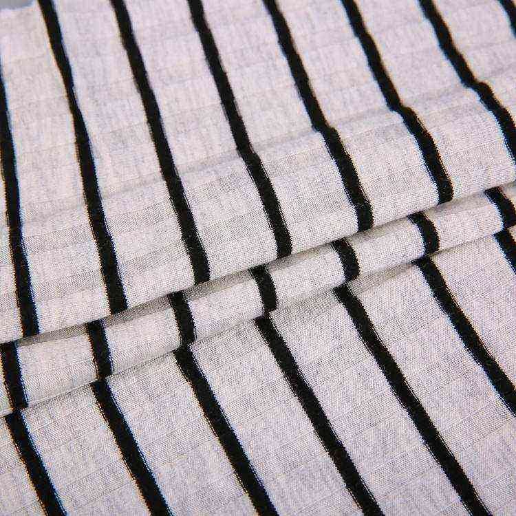 New products china knitted yarn dyed 11x8 rib garment fabric custom for clothing