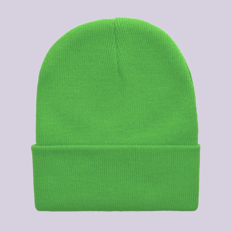 Winter Cuff Beanie Hat Multicolor Skull Cap Custom Logo Color Ribbed Solid Knit Hat Blank Knit Beanie for Men Women