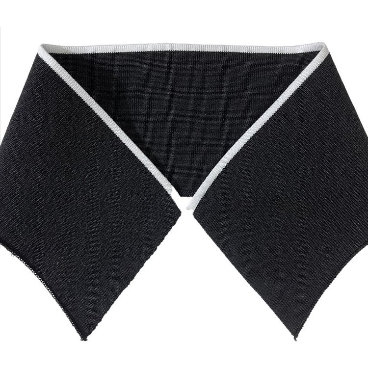 Custom Polyester/poly Men Polo Dyed Yarn Rib T-shirt Knitted Cuffs Collar Types
