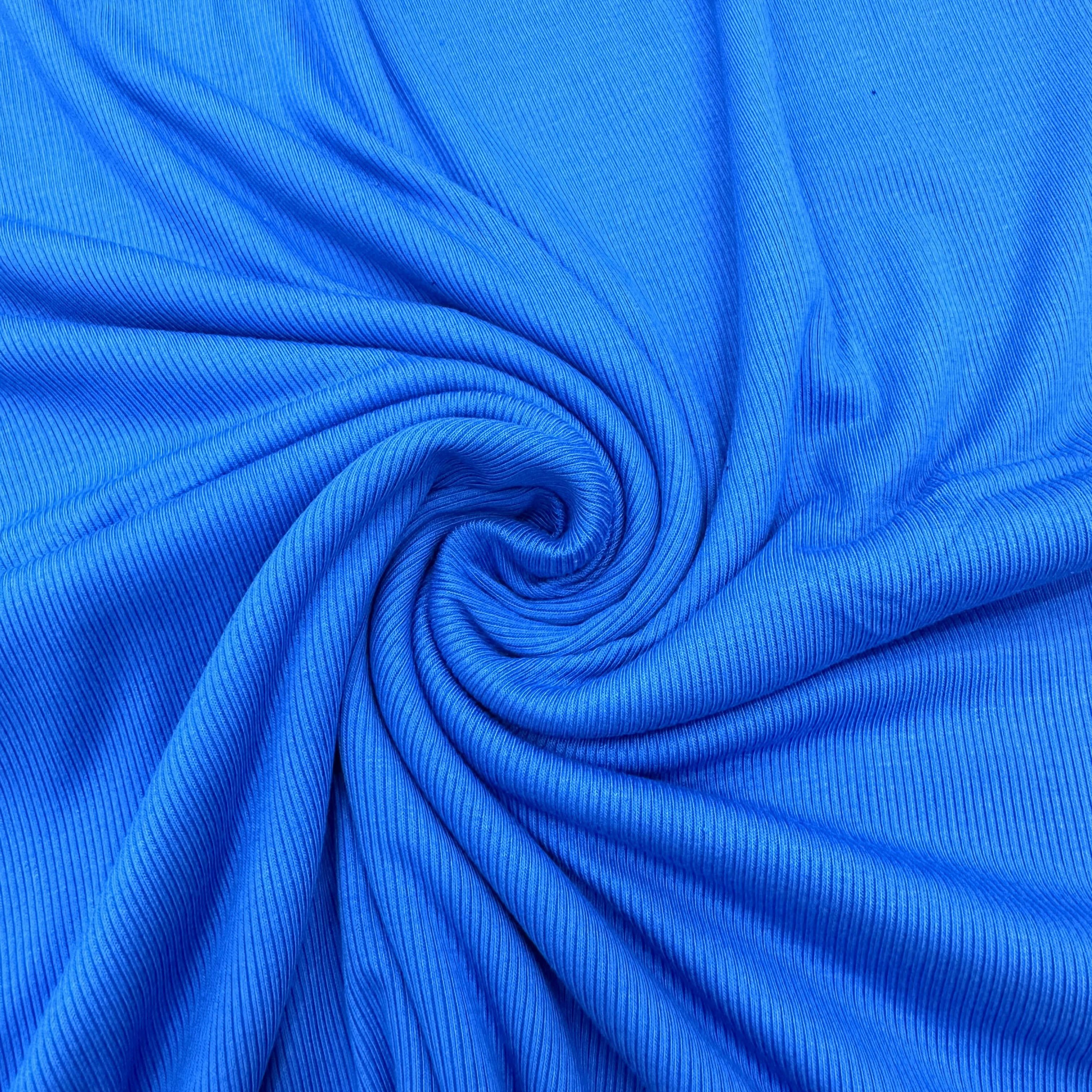 Soft comfortable recycled fabric 280gsm 75.70% viscose +20.09% nylon +4.21% spandex double knitted fabric for garment