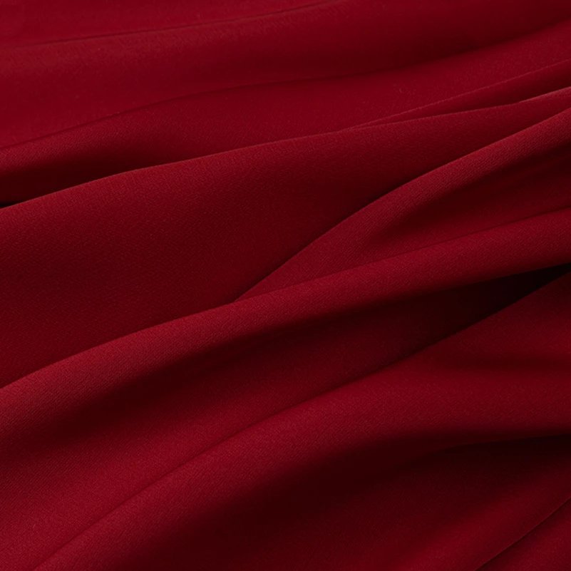 Polyester Satin Chiffon Fabric For Clothes Pajama Shirt Micro Elastic Fabric