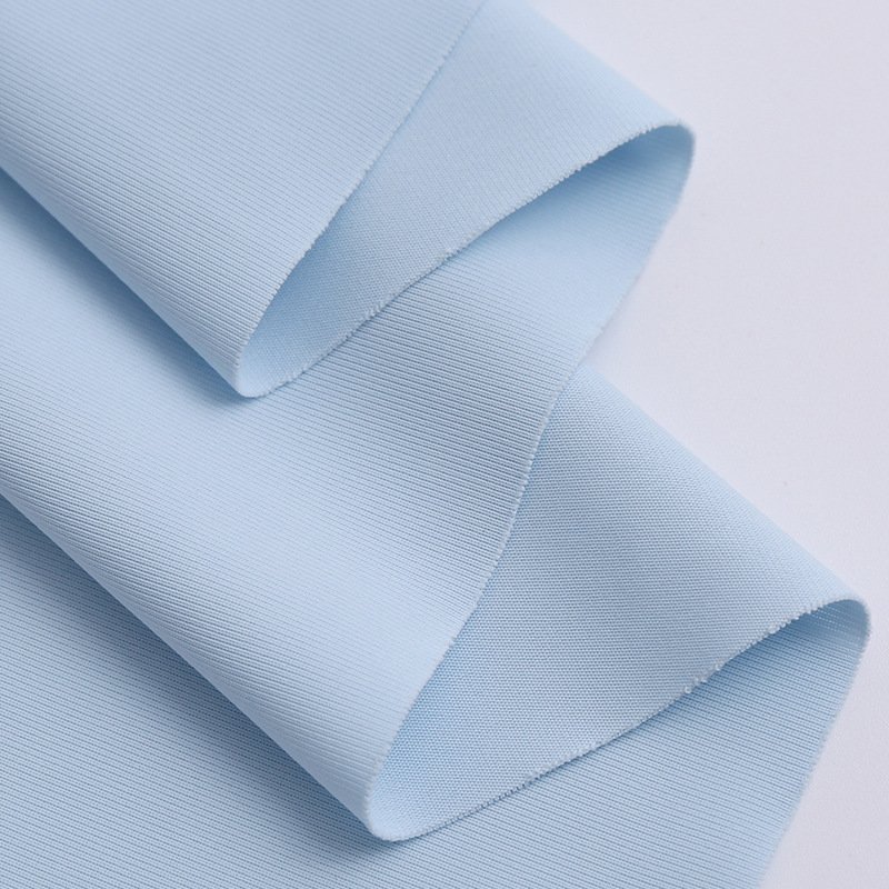 icesilk95% Polyester 5% Spandex Elastic Fabric Sun Protection Clothing Wide Leg Pants Imitation Cotton Fabric