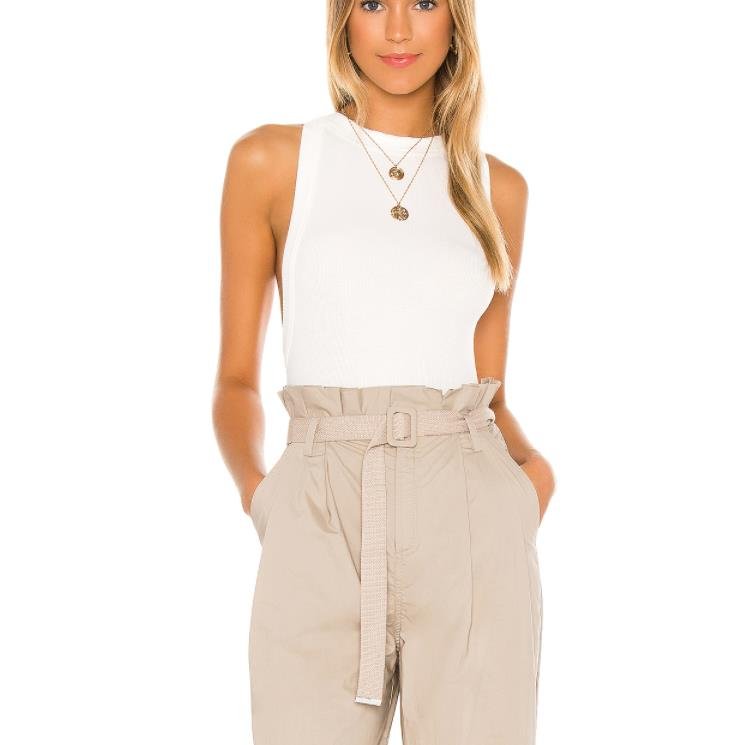Runwaylove E3697 high street backless rib sexy design tank