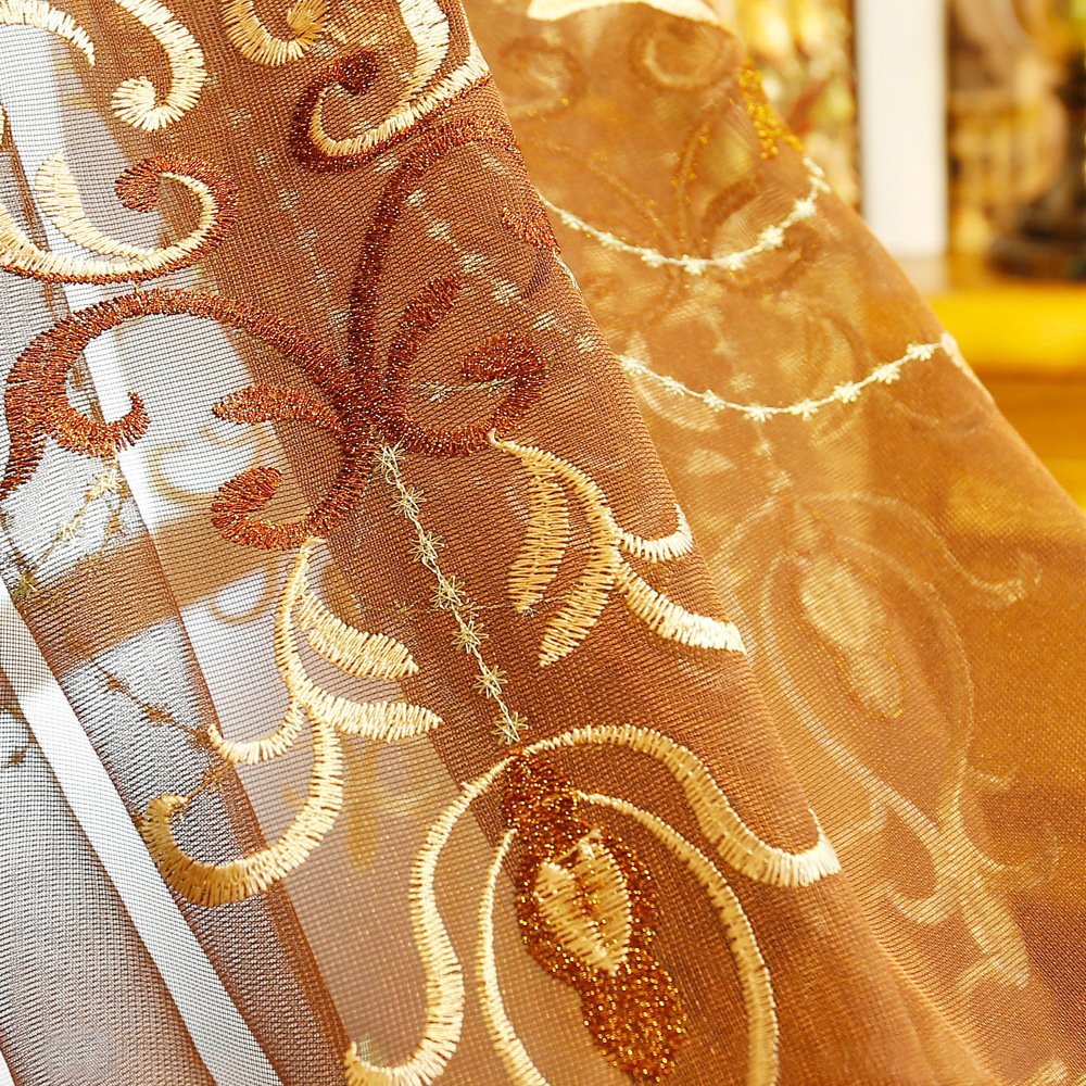 wholesale curtain fabric embroidery for the living room luxury curtain
