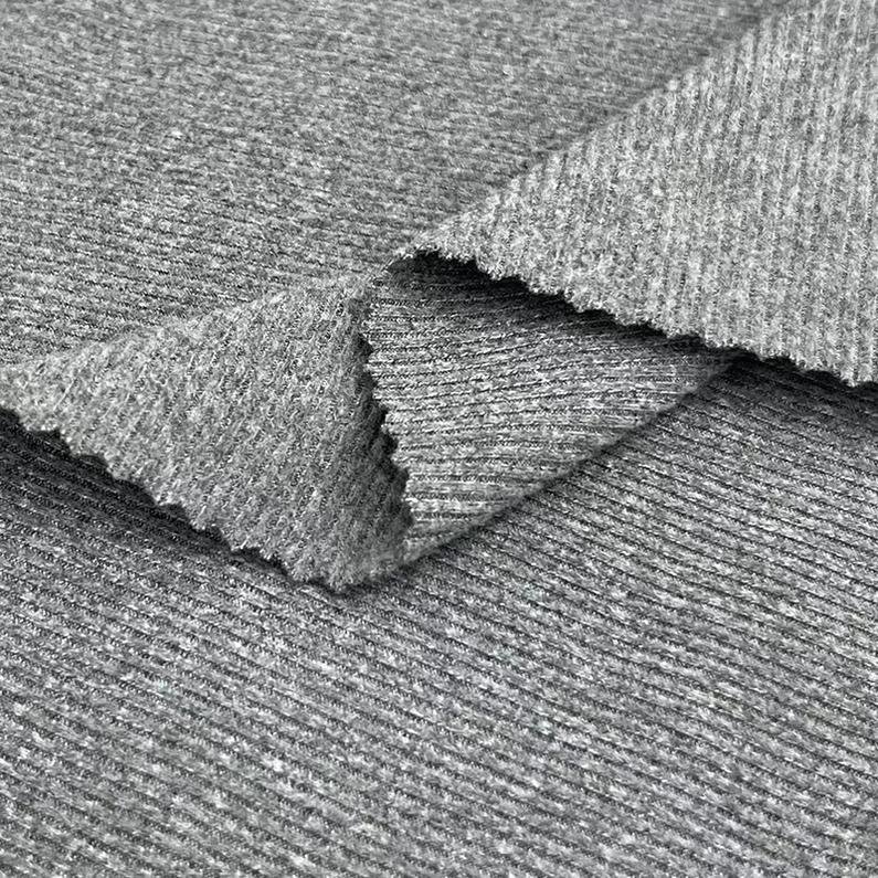 German velvet 2x2 rib 230g double-sided flannel autumn and winter long-sleeved base warm clothing fabric in stock