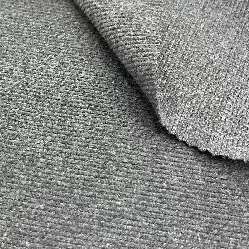 German velvet 2x2 rib 230g double-sided flannel autumn and winter long-sleeved base warm clothing fabric in stock