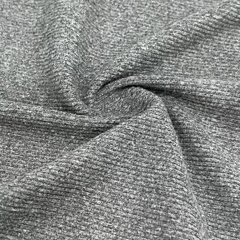 German velvet 2x2 rib 230g double-sided flannel autumn and winter long-sleeved base warm clothing fabric in stock