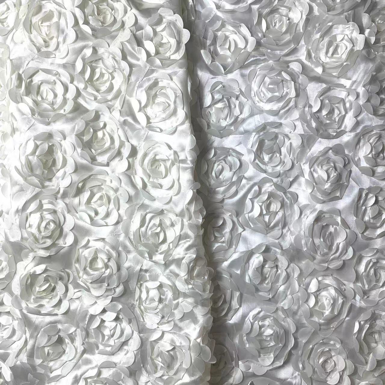 2022 hot sales embroidery fabric 3D flower lace fabric for dress