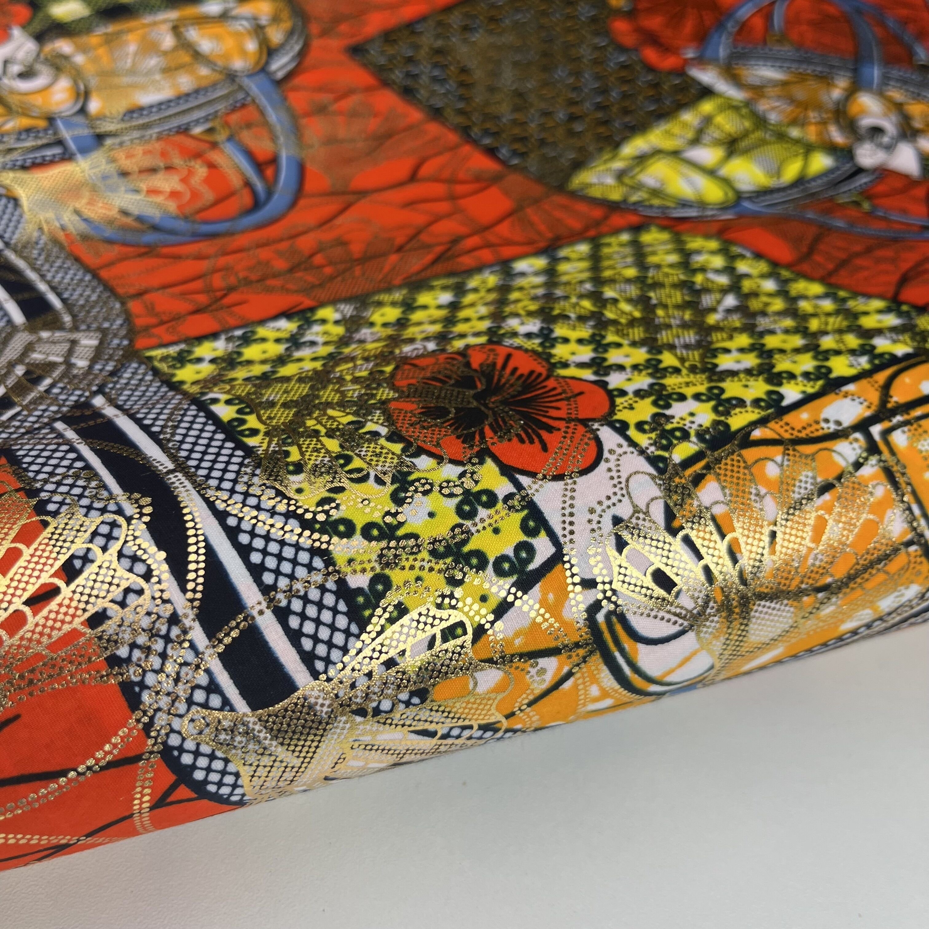 Mikemaycall 100% cotton Ankara prints fabrics African fabrics super golden grand wax