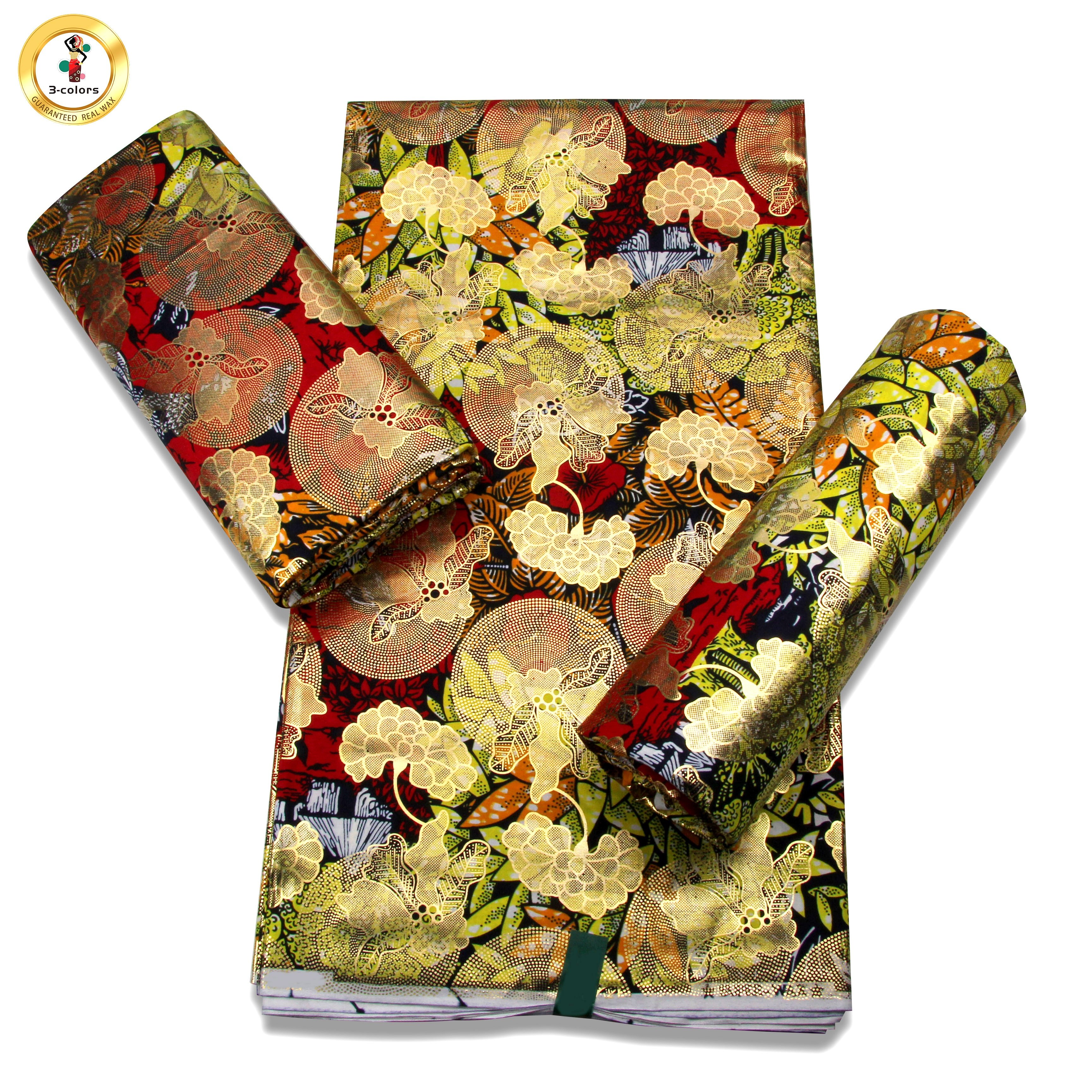 Mikemaycall 100% cotton Ankara prints fabrics African fabrics super golden grand wax