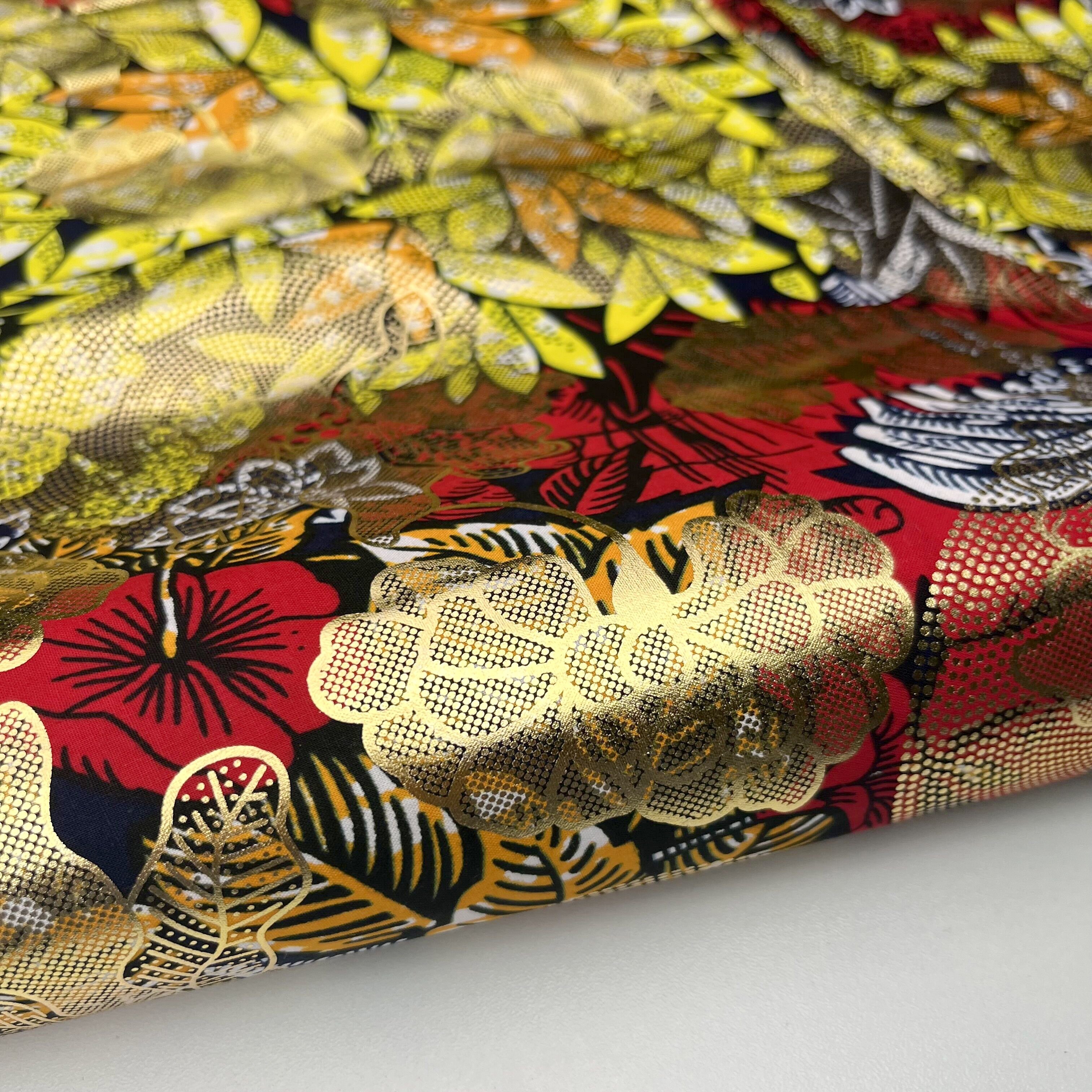 Mikemaycall 100% cotton Ankara prints fabrics African fabrics super golden grand wax