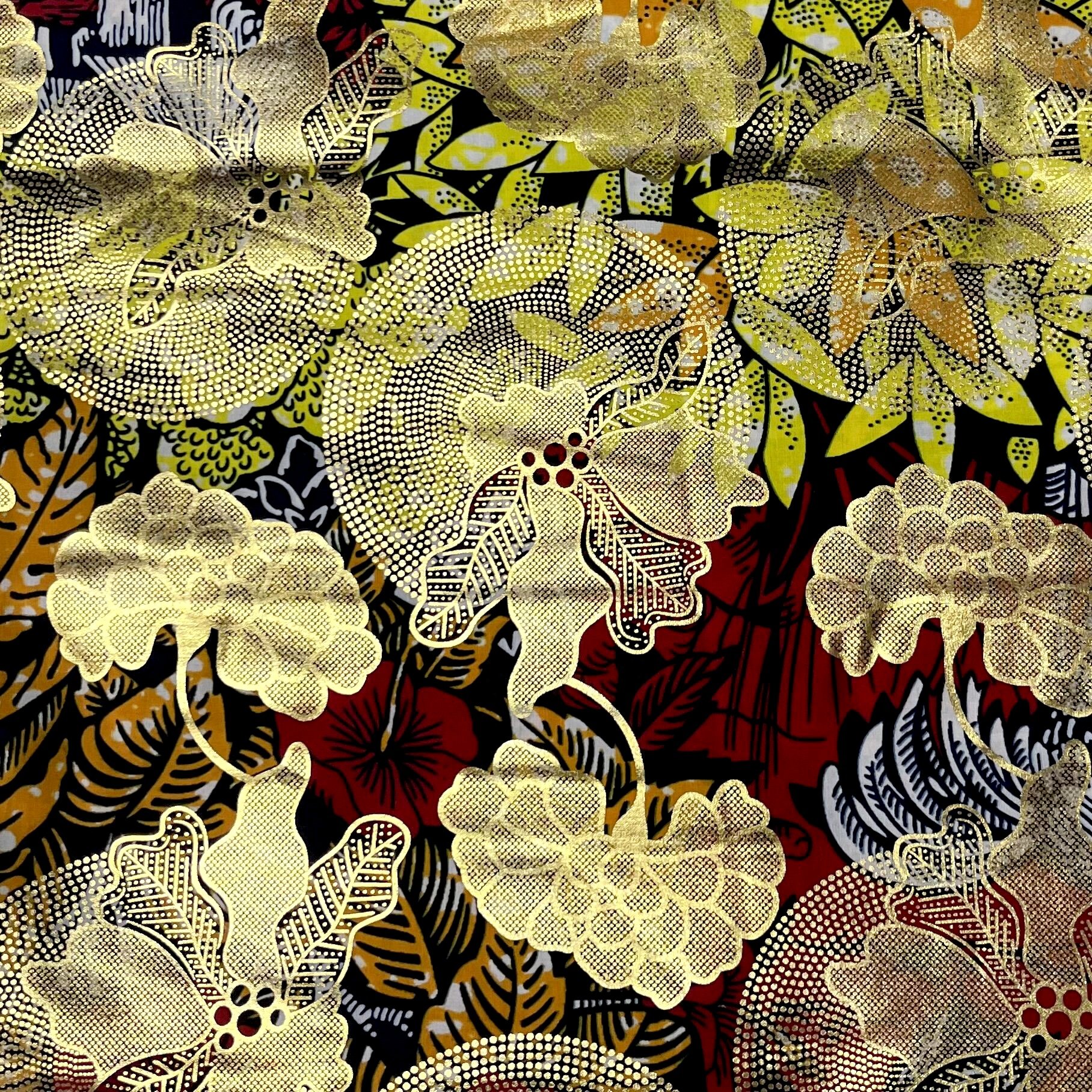 Mikemaycall 100% cotton Ankara prints fabrics African fabrics super golden grand wax
