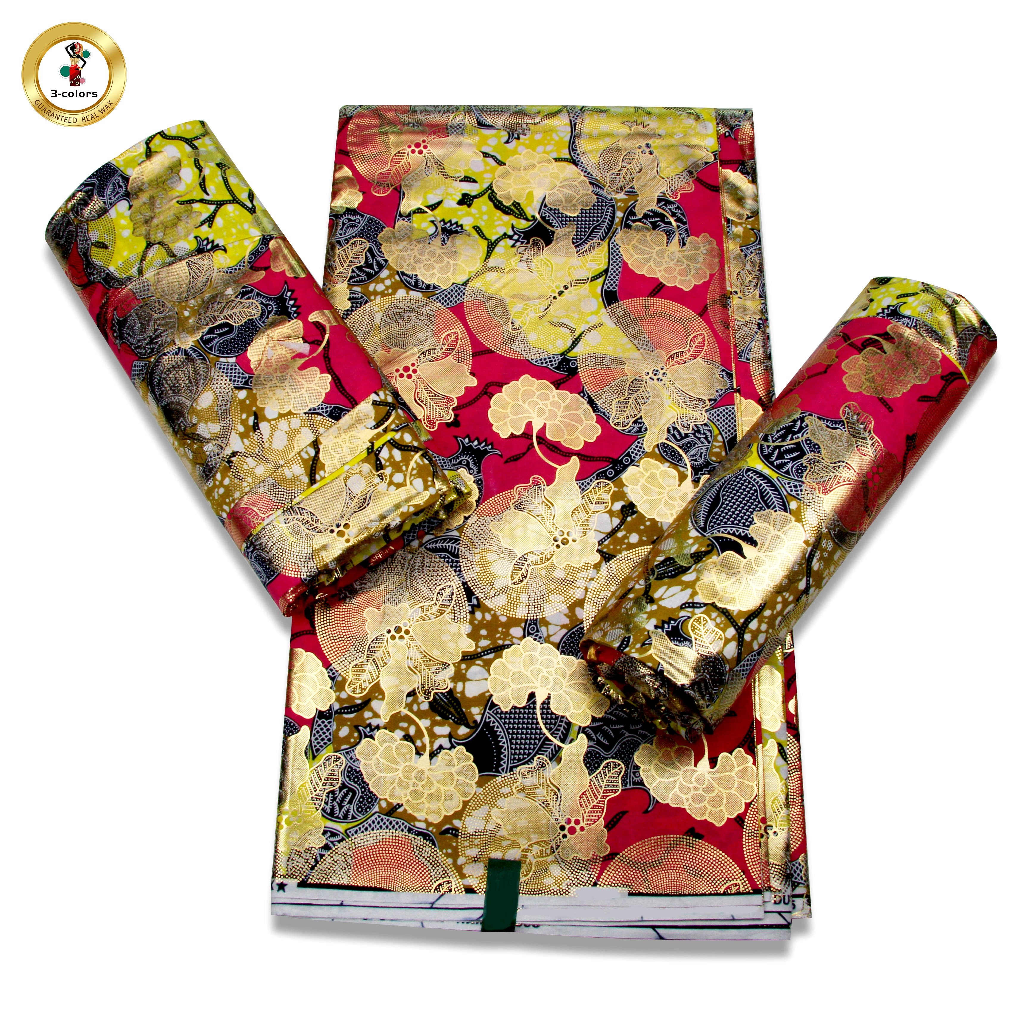 Mikemaycall 100% cotton Ankara prints fabrics African fabrics super golden grand wax