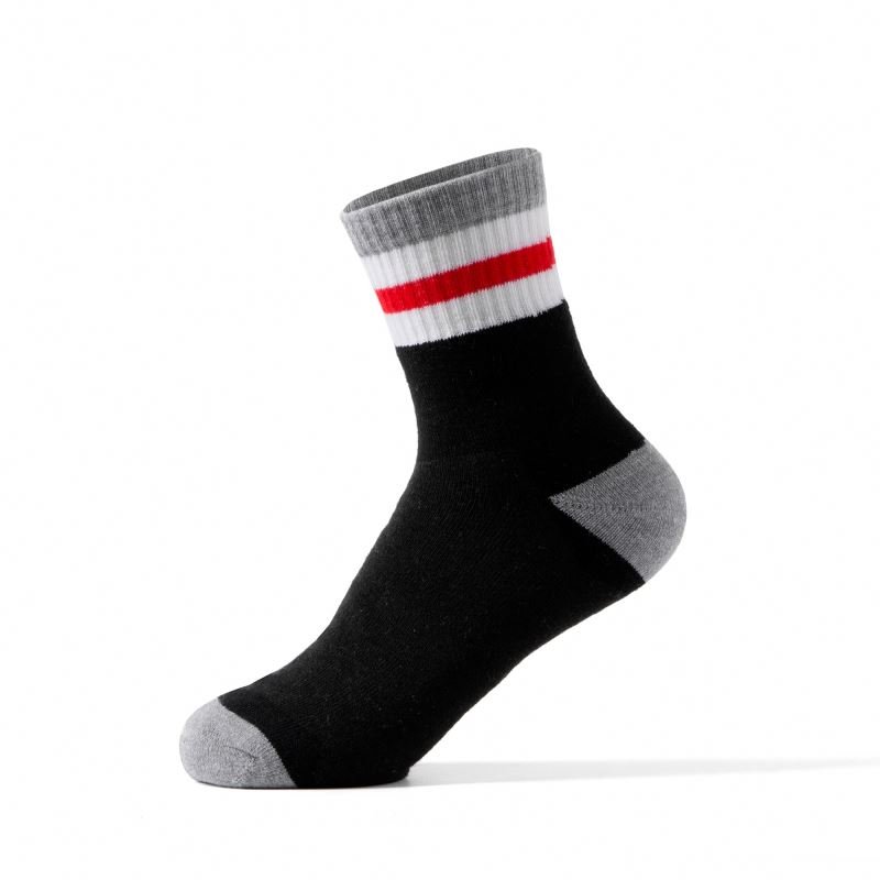 Thick ribbed socks cotton footy white cotton thigh high womens socks white thermal socks for women