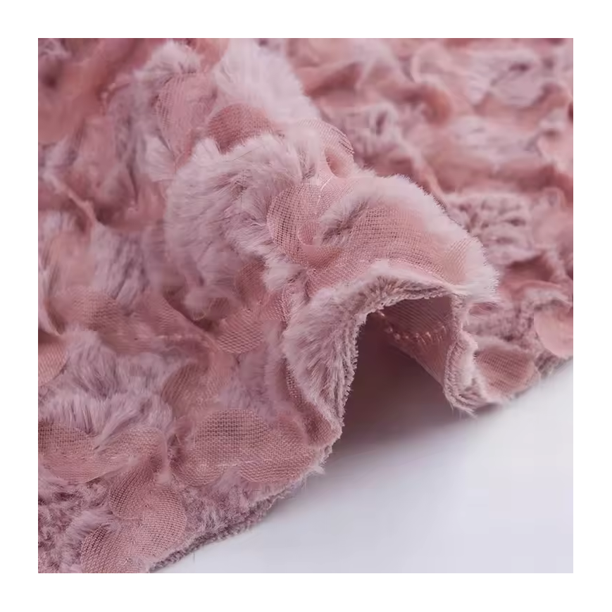 Factory Supplier Colorful Quilted Embroidery Fabric Roll Velvet Polyester Fabric For Home blanket pillows