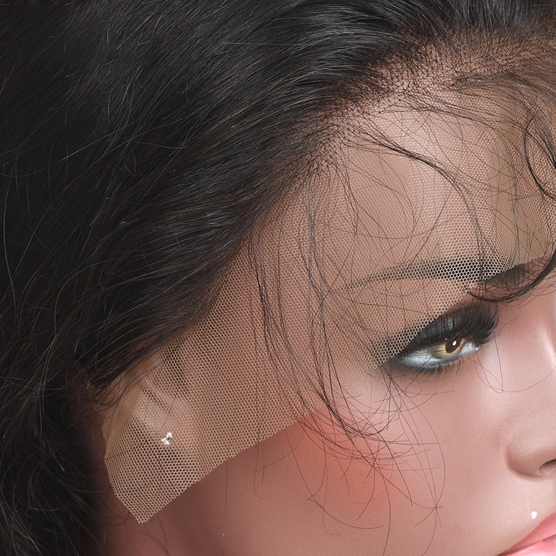 150% 180% Density Hair Black Natural Color Body Wave Human Hair 4x4 Transparent Lace Front Wigs For Women Vietnamese Hair Wig