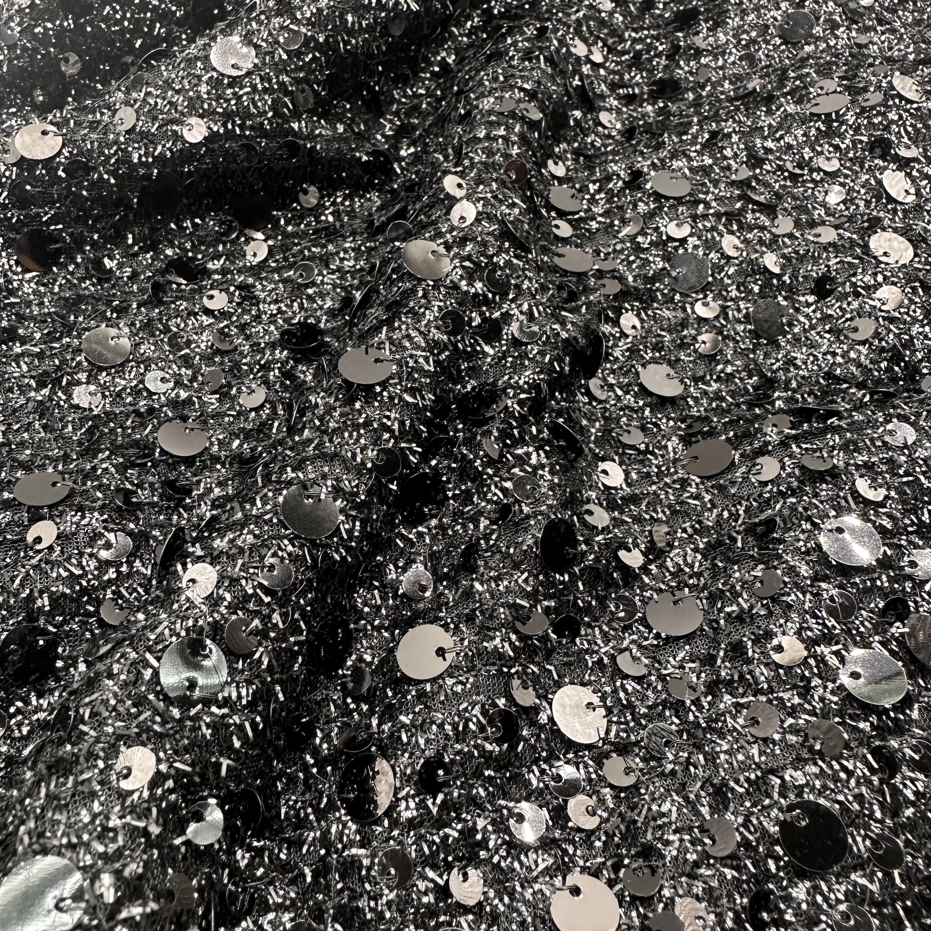 Wholesale designer fashion 100%polyester 160gsm embroidery sequin lace fabric for women dress