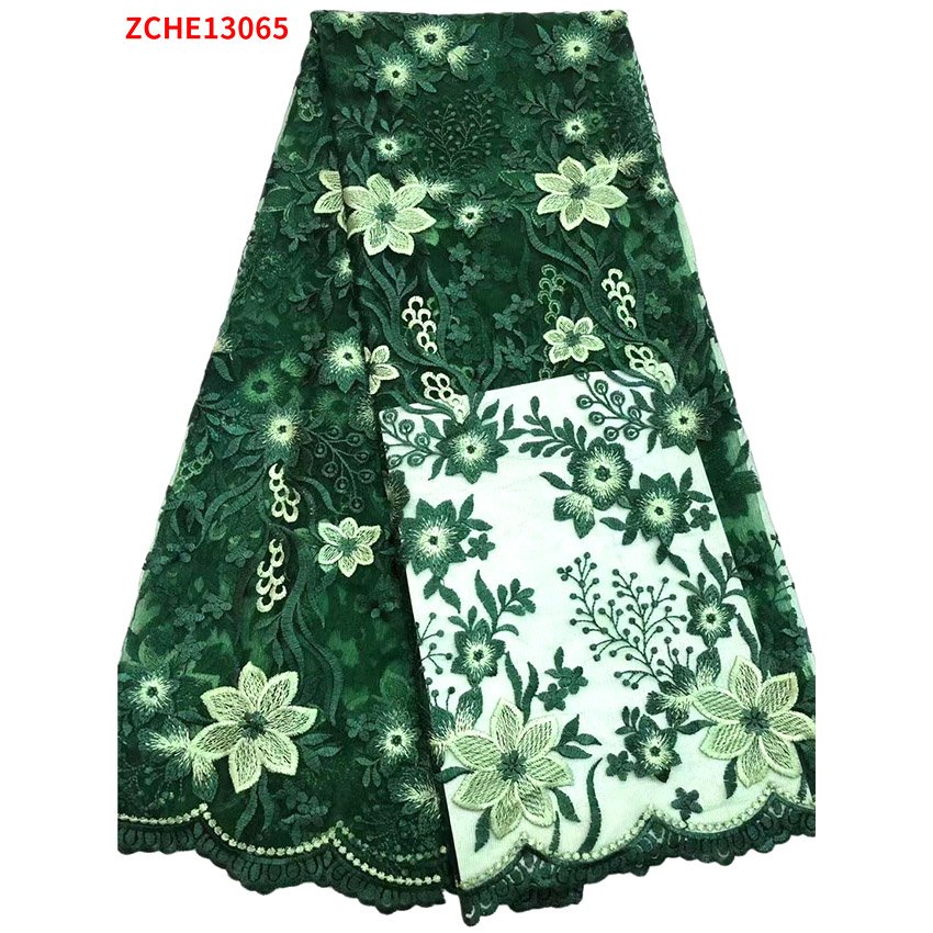purple fabric african 3d floral Mesh Clothes rose embroidered tulle pattern jacquard dress party lace fabric