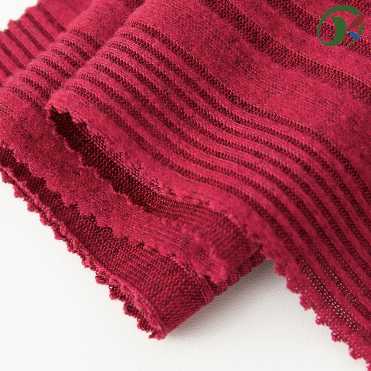 Irregular velvet polyester spandex ribbed knitted fabric suitable for T-shirts