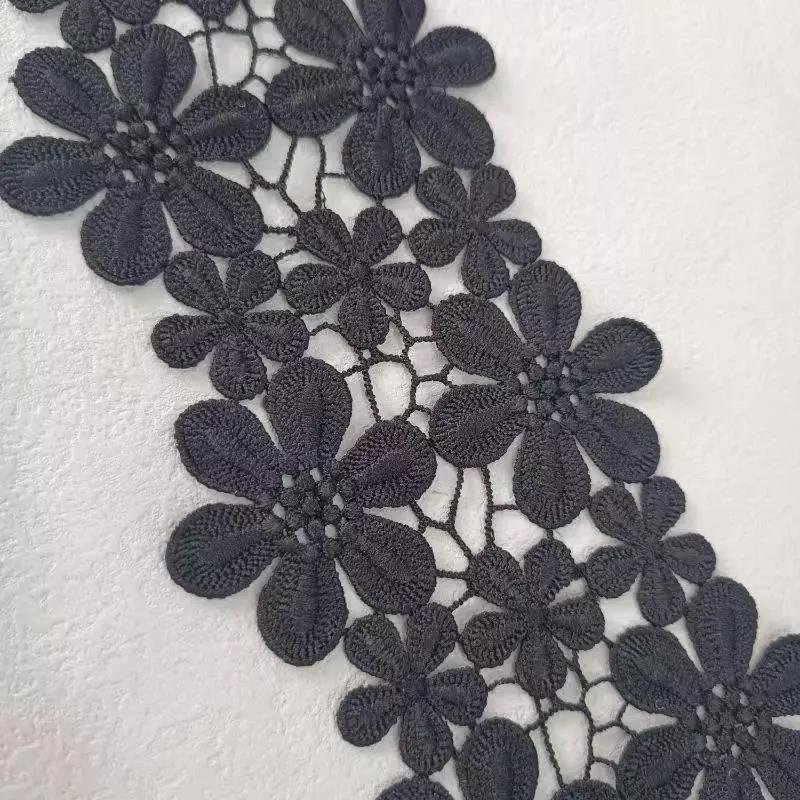 Fashion new 10 cm high end polyester embroidery lace decoration wedding dress accessories curtains clothing