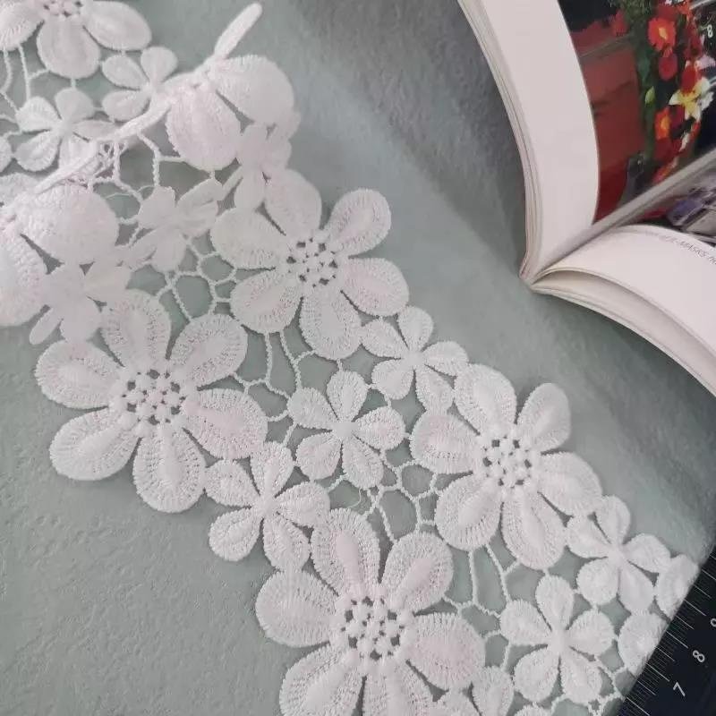 Fashion new 10 cm high end polyester embroidery lace decoration wedding dress accessories curtains clothing