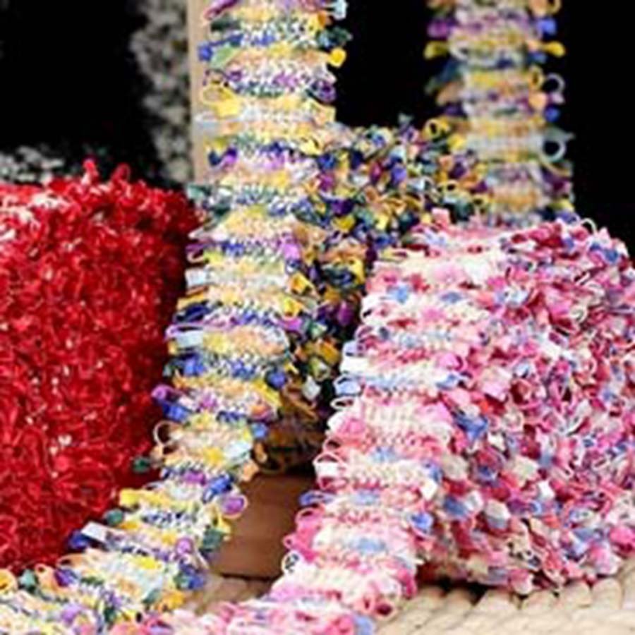 COOMAMUU Korean Braid Sewing Lace Bohemia Decorative Crochet Flowers Ribbons Cotton Blends Fabric DIY Headband Cloth Craft