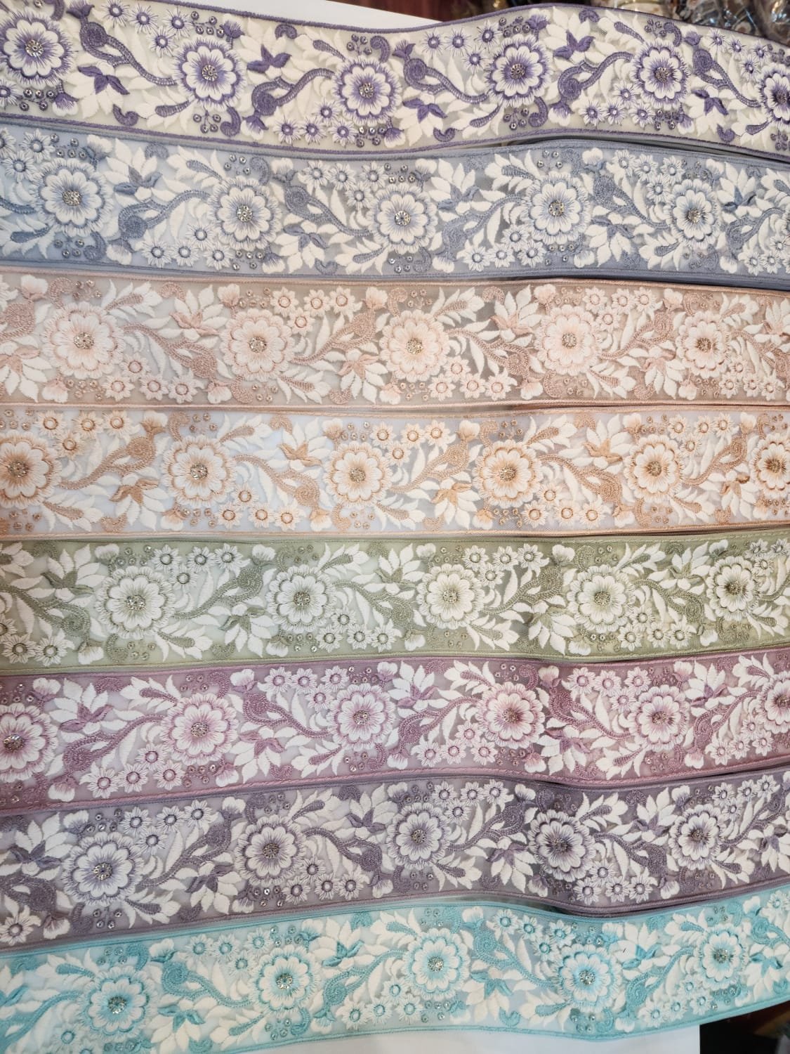 indian embroidery lace fabric lace accessories for dresses flower decoration