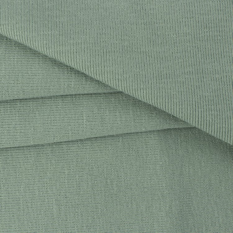 China Manufactory 1x1 rib knitted fabric urban rib fabric cotton 1x1 french rib fabric for shirt