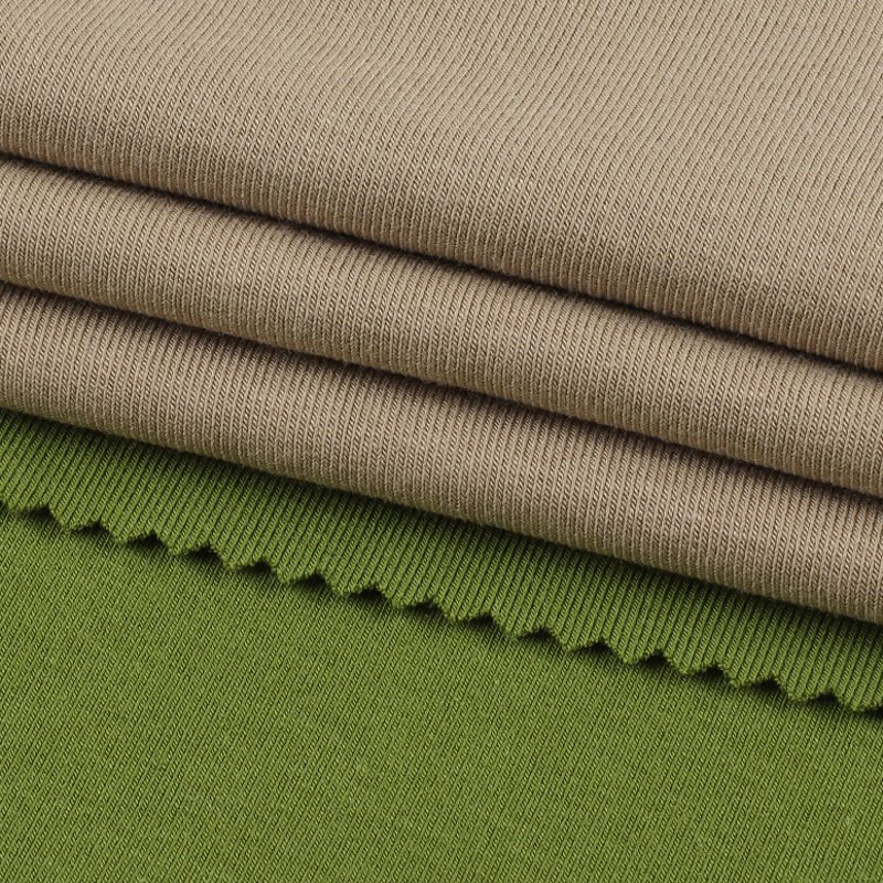 China Manufactory 1x1 rib knitted fabric urban rib fabric cotton 1x1 french rib fabric for shirt