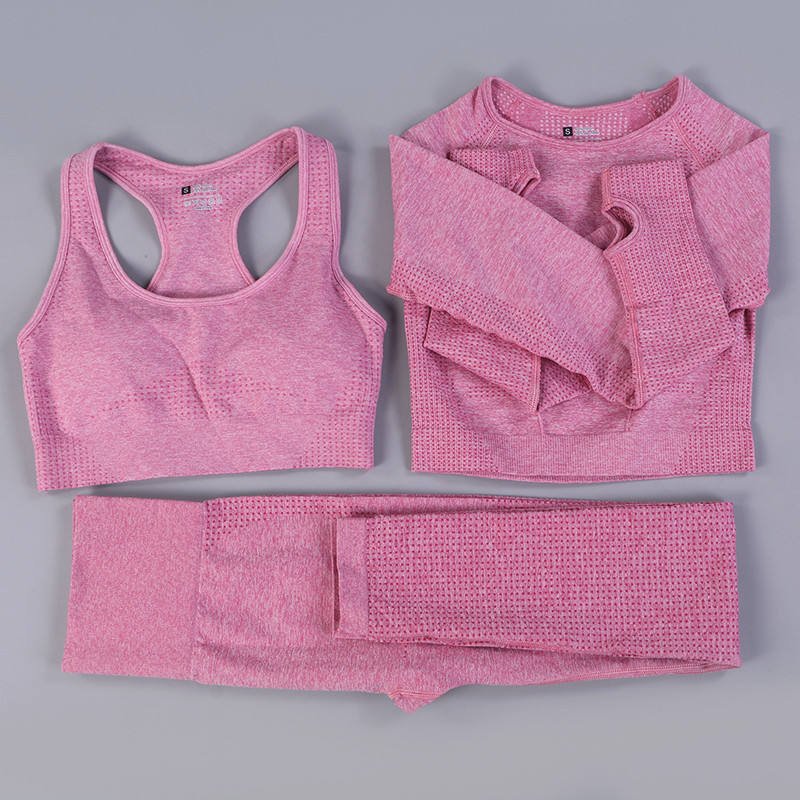 Custom One Shoulder Animal Print Knit Yoga Set Women Long Sleeve Seamless Ribbed Yoga Set