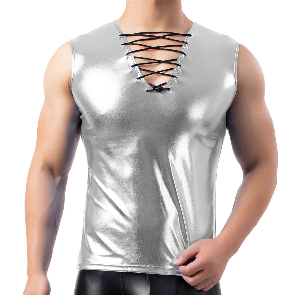 New Fashion Holes Style Designer Men Ribbed Sports Tank Top Muscle Tank Top Gym Work Out Super Thick T-shirt Summer Yoga Singlet