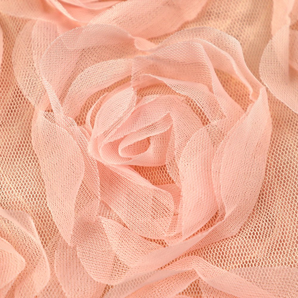 The most popular cheap competitive price 100% polyester embroidery 3d flower lace fabric used for children's garment