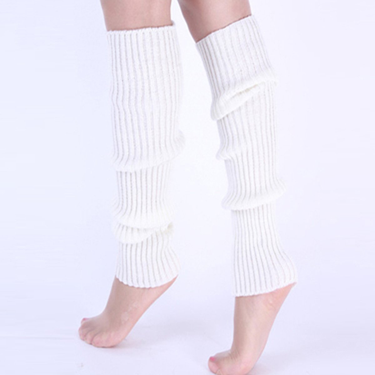 Classic Knit Leg Warmers, Rib-Knit Knee-High Leg Warmer Socks, Women's Stockings & Hosiery