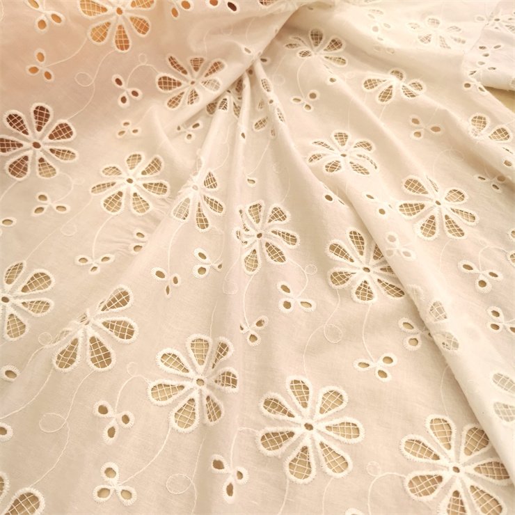 New fashionable skin-friendly soft European bridal dress fabric Dubai white guipure lace embroidery lace fabric wedding lace