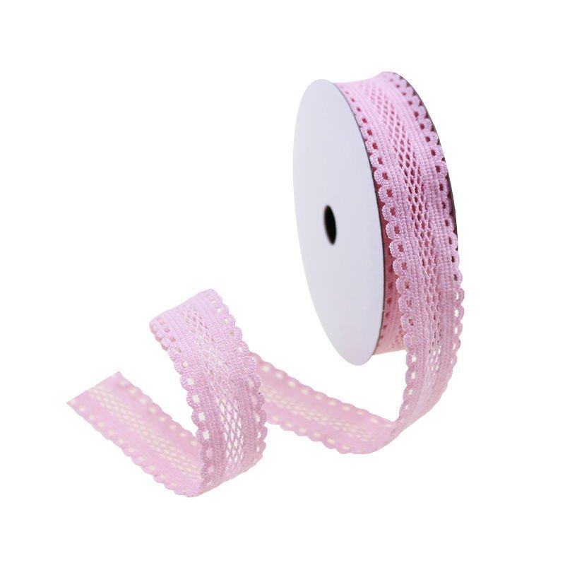 New Arrival 5/8'' Trim Lace Fabric Stretch Elastic Ribbon For DIY Crafts