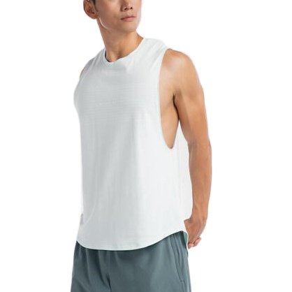 2024 Summer Custom Plain Ribbed Tank Tops High Quality Plus Size Gym Fitness Top Tanks For Men Ribbed Tank Top