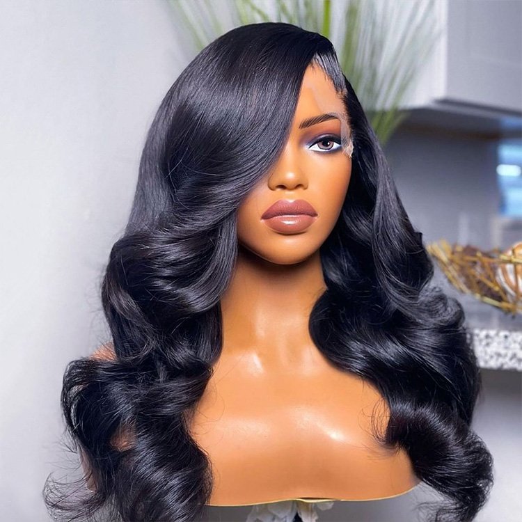 Body Wave 13*4 Lace Frontal Human Virgin Hair Wigs Full Cuticle Aligned Unprocessed Indian Virgin Hair Wigs Body Wave