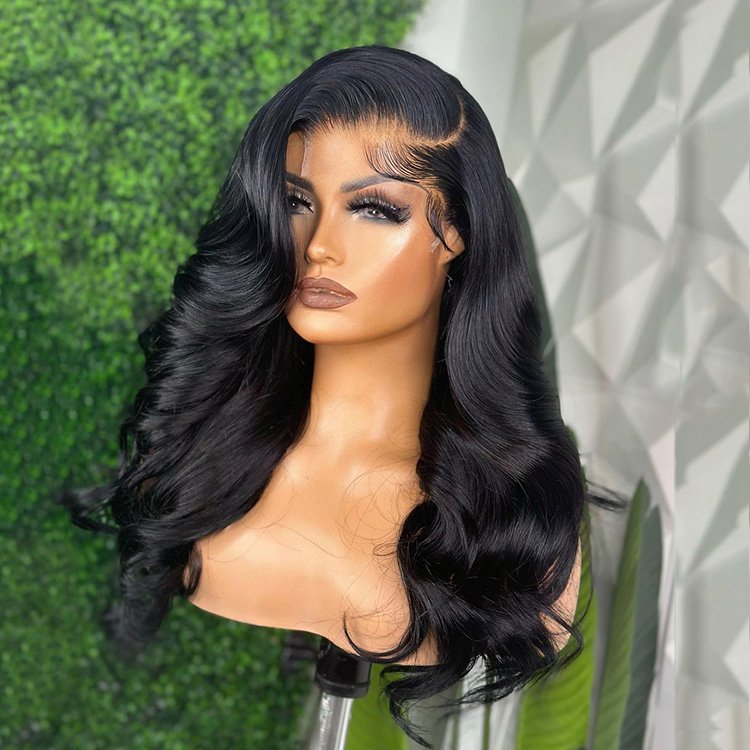 Body Wave 13*4 Lace Frontal Human Virgin Hair Wigs Full Cuticle Aligned Unprocessed Indian Virgin Hair Wigs Body Wave