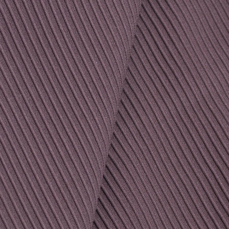 Wholesale rib knit 75 nylon 25 Spandex 4 way stretch striped ribbed fabric for bikini athletic activewear yoga bra legging