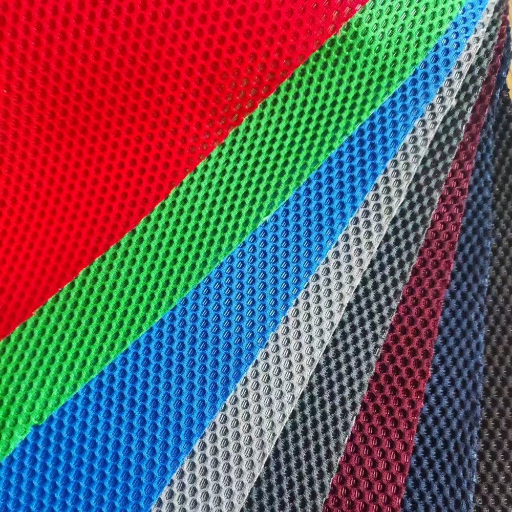 150cm Width 100% Polyester Sandwich Mesh Fabric For Car Seat Cover