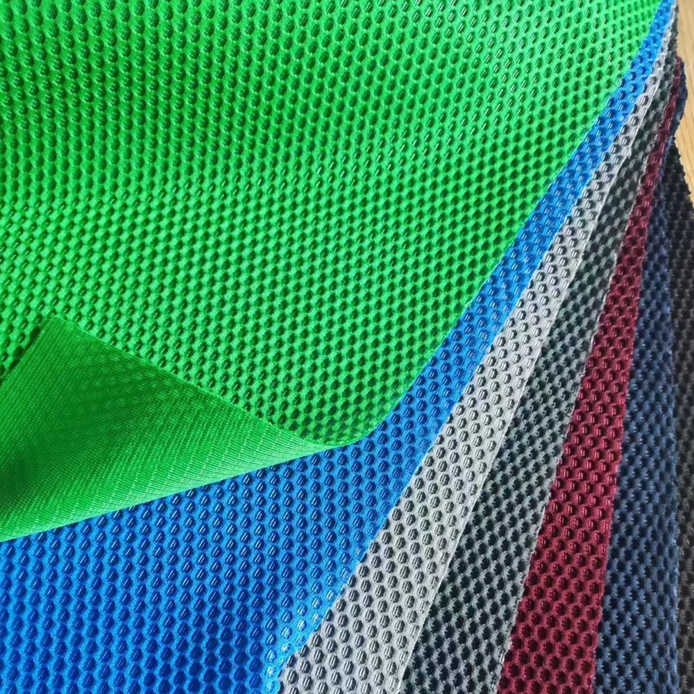 150cm Width 100% Polyester Sandwich Mesh Fabric For Car Seat Cover